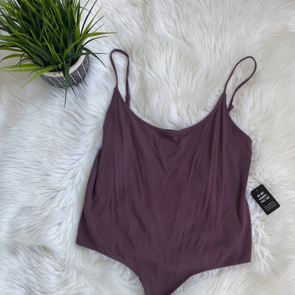 NWT Express Purple bodysuit XL